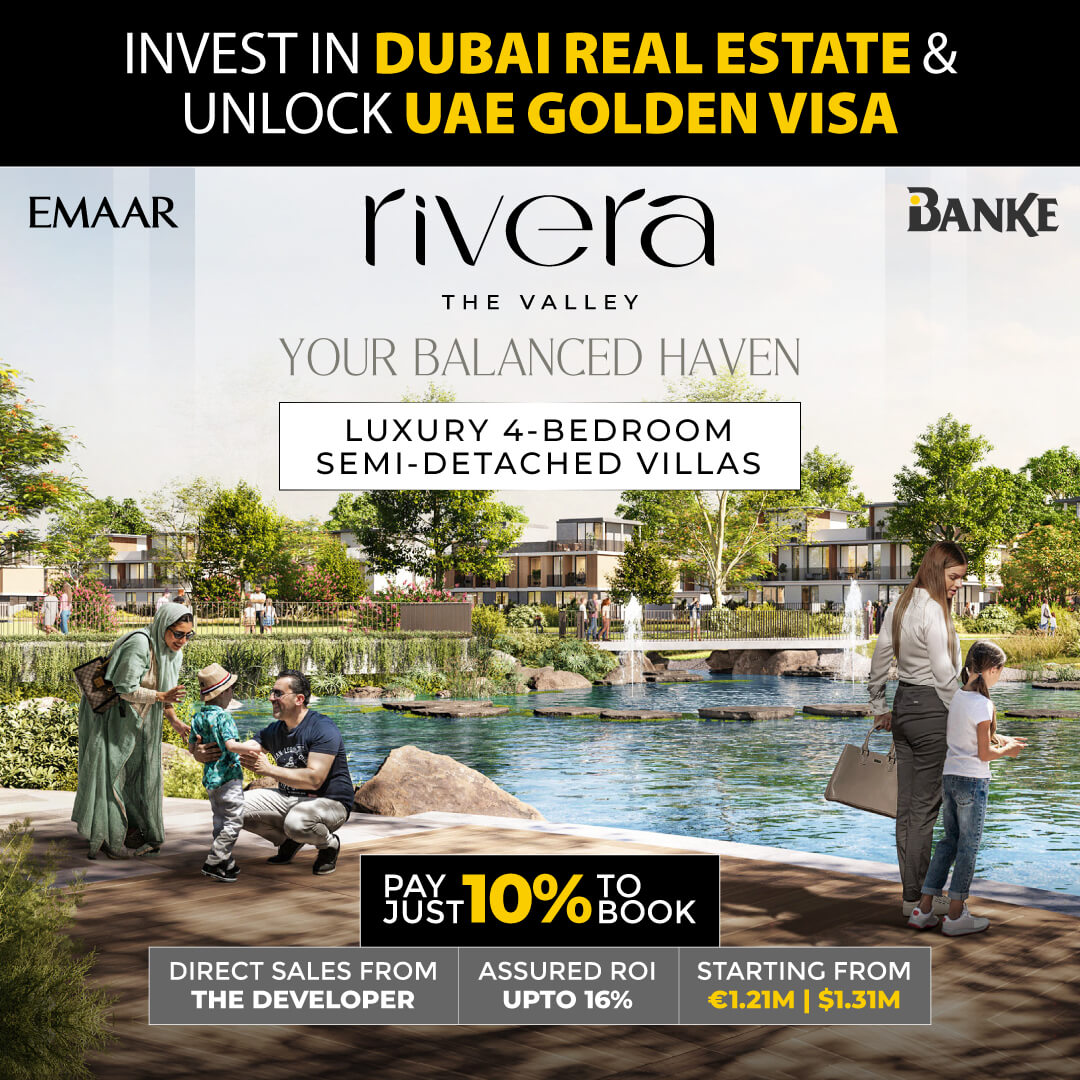 🏡 Unlock UAE Golden Visa with Just 10% Booking!