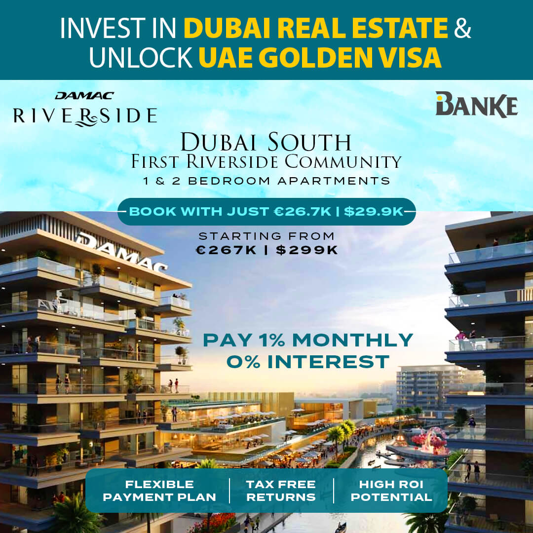 Damac  - 🌊 Own a Riverside Apartment in Dubai from Just €26.7K! Banner
